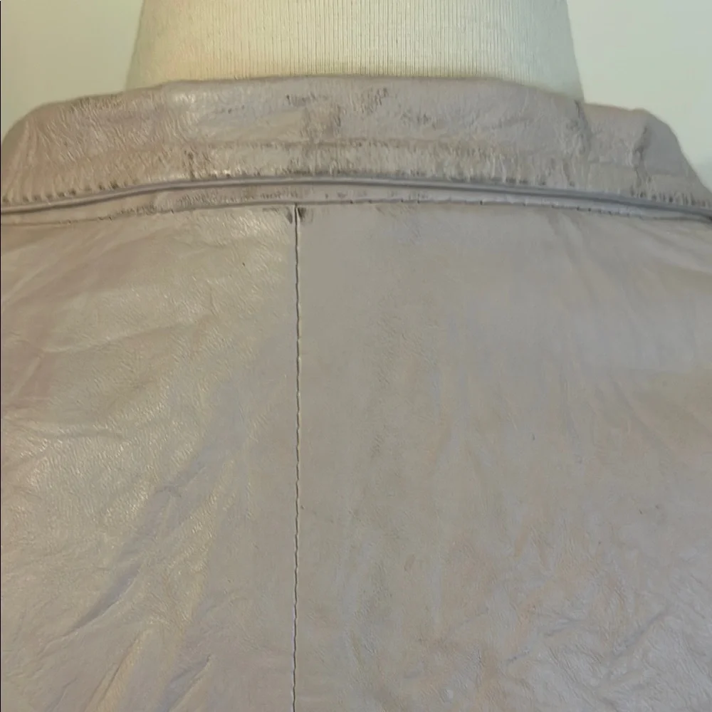 🌸 Zadig & Voltaire VERYS Crinkle Lamb Leather Blazer Jacket 38 / M - Picture 14 of 16